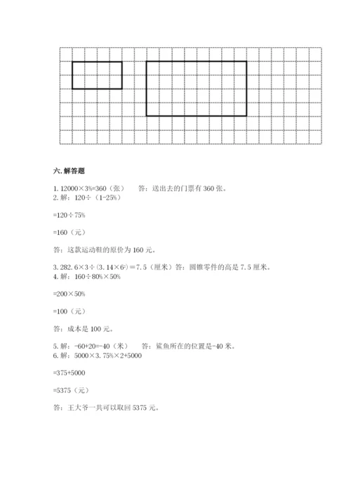 人教版六年级下册数学期末测试卷附参考答案【实用】.docx