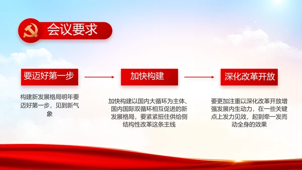 红色大气党建党支部年终工作总结PPT