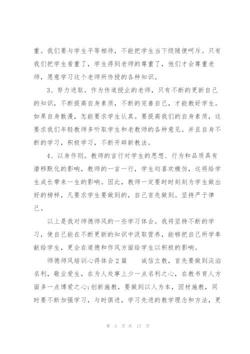 师德师风培训心得体会6篇.docx