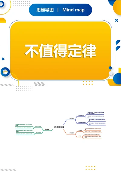 不值得定律知识分享思维导图