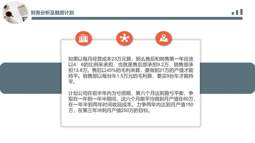 简约办公场景商业计划书PPT模板