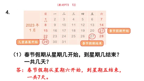 2024（大单元教学）人教版数学三年级下册6.1  认识年、月、日课件（共21张PPT)