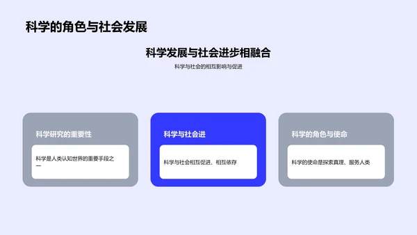 科学引领社会进步