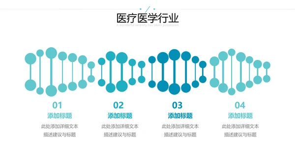 欧美风医学医疗医生年终工作总结汇报PPT模板