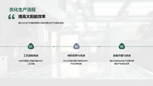 太阳能技术：制造与优化