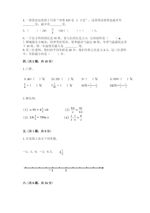 小学毕业班数学检测卷重点.docx