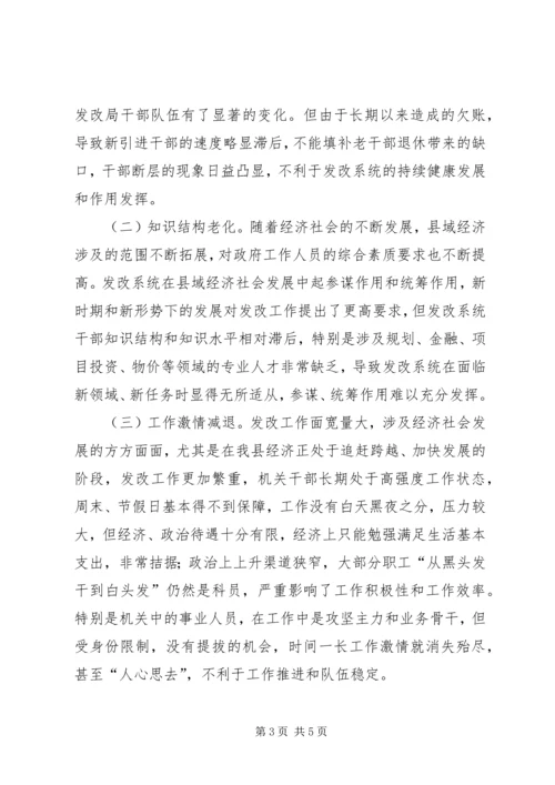 发改委人才队伍的调研报告.docx