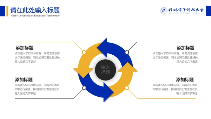 桂电电子科技大学专属学术汇报毕业答辩教学课件通用PPT模板