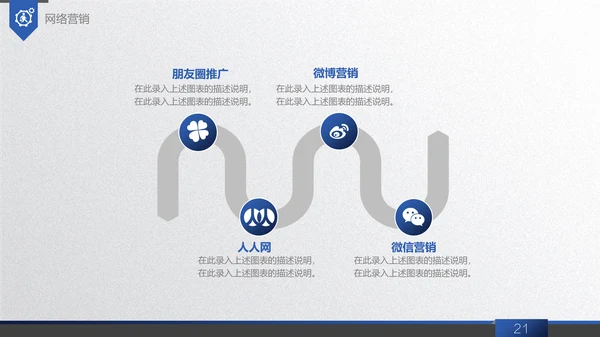 商务蓝创业商业融资计划书通用PPT模板