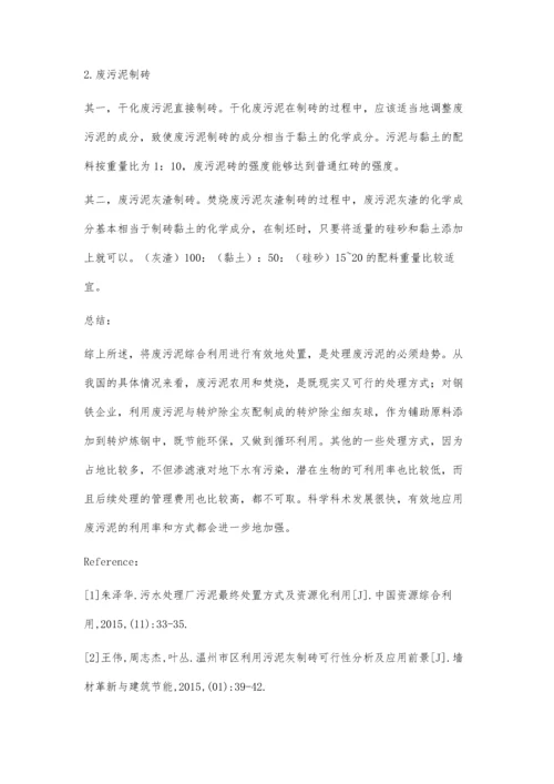 废污泥的综合利用.docx