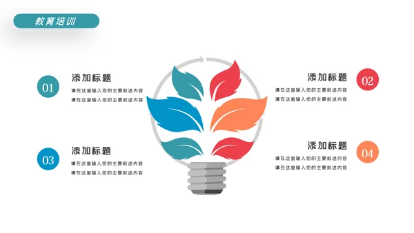 精美教育培训教学设计学校招生宣传ppt