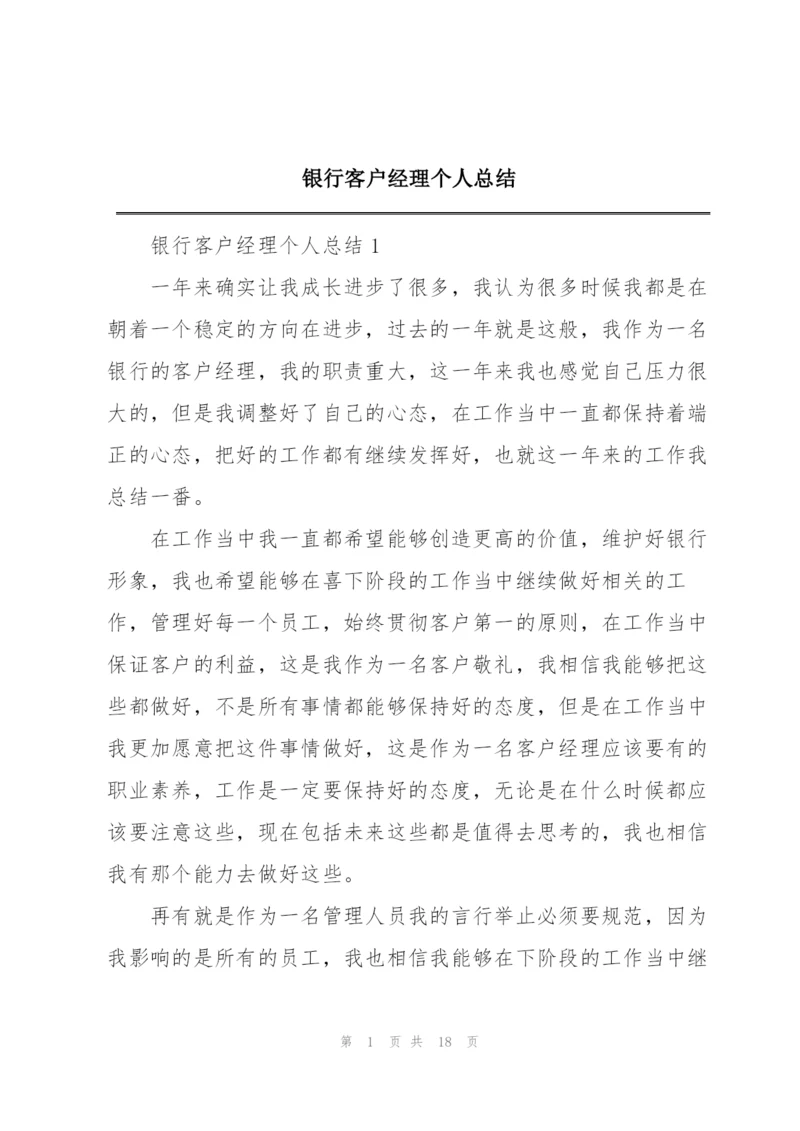 银行客户经理个人总结.docx