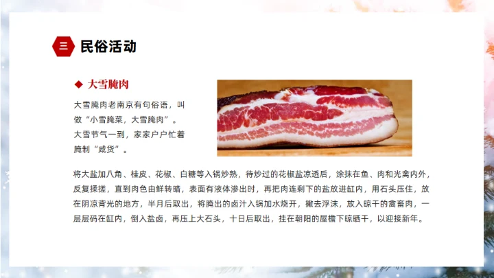 冬季雪景大雪节气通用PPT模板