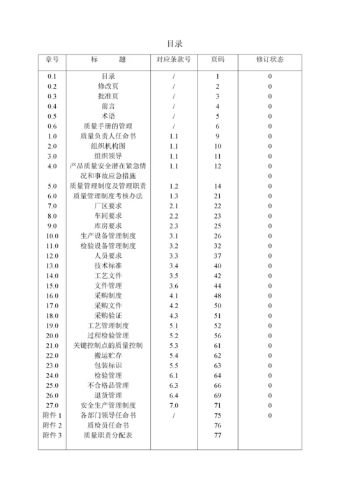 一次性餐具QS质量手册.docx