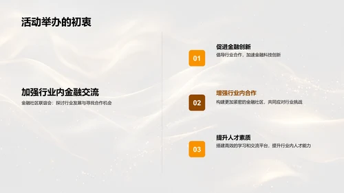 金融交流活动策划PPT模板