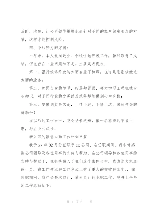 新入职的销售内勤工作计划3篇.docx