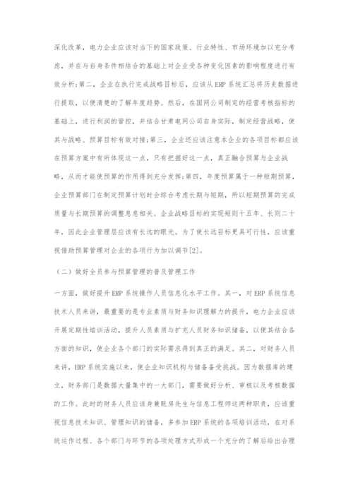 ERP系统下电力企业全面预算管理的应用研究.docx