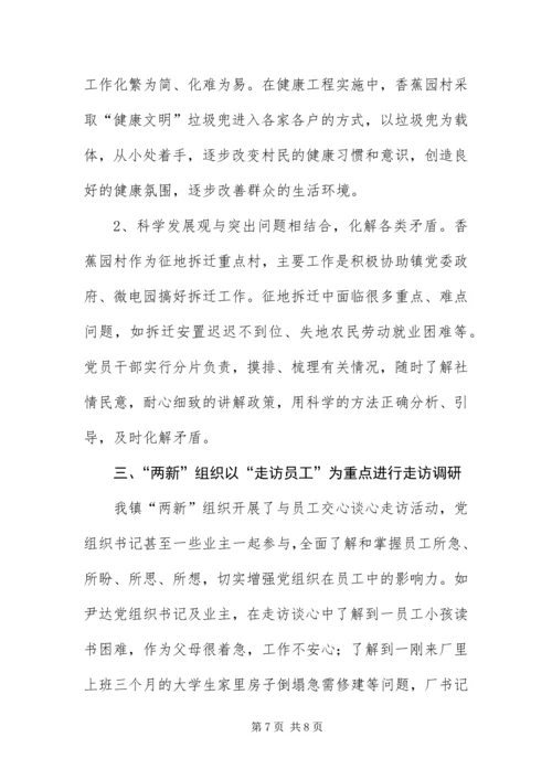 乡镇科学发展观走访工作调研报告.docx