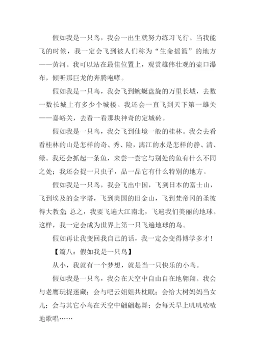 假如我是一只鸟作文350字.docx