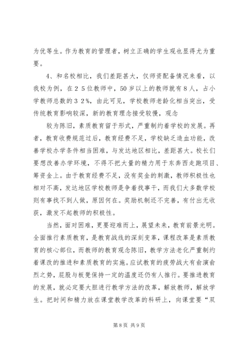 学校长岗位培训考察报告 (3).docx