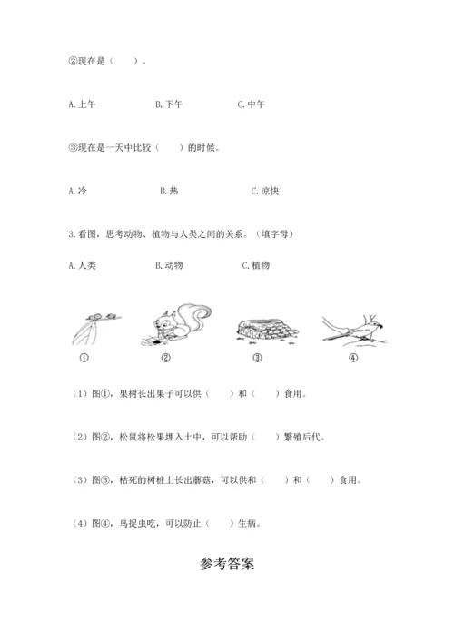 教科版二年级上册科学期末测试卷带答案解析.docx