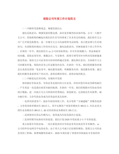 精编之保险公司年度工作计划范文.docx