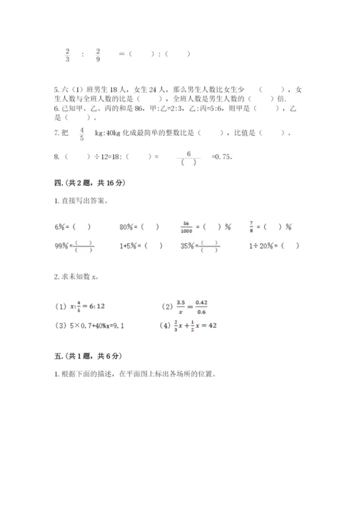 人教版六年级数学小升初试卷含答案【巩固】.docx