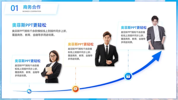 商务风公关策划方案蓝白PPT套装