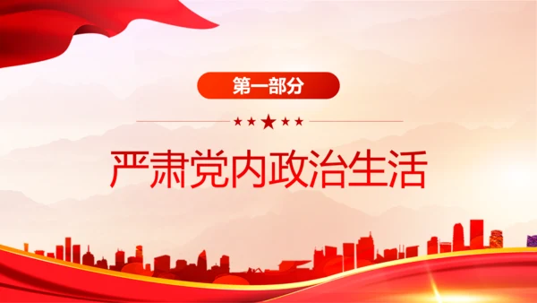 从严治党严字为首PPT党课模板