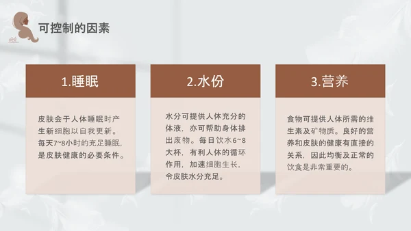 高级灰和棕色简约实拍风美容护肤美容知识培训PPT