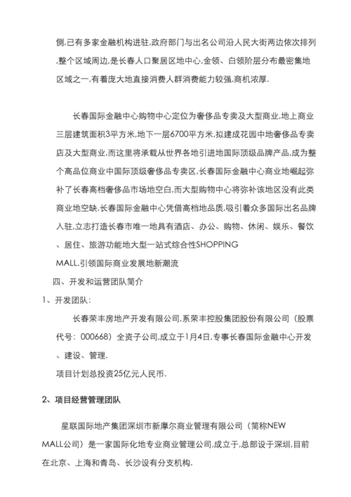 长春国际金融中心项目招商手册稿.docx