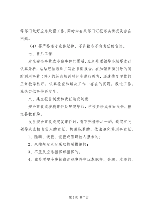 龙泉小学维稳工作应急预案 (2).docx