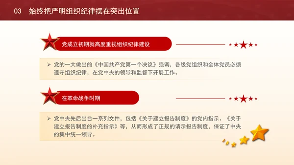 2024年党纪学习教育党史上的组织纪律建设PPT课件