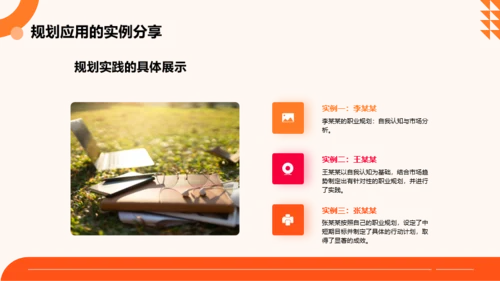 橙色扁平风大学生职业规划大赛