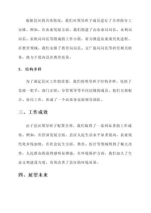 县区领导班子配置情况汇报