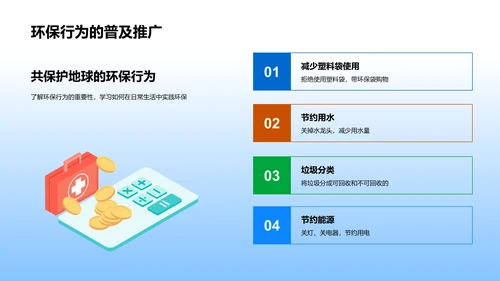 环保行动实践讲座PPT模板