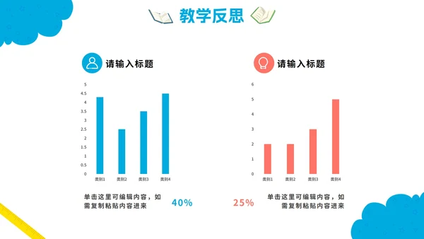 可爱卡通中小学说课教育PPT模板
