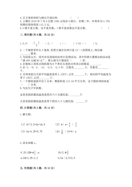 六年级下册数学 期末测试卷含答案（综合卷）.docx