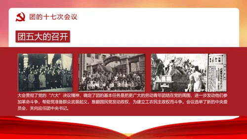 共青团历史党课PPT课件模板