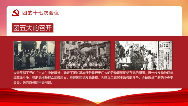 共青团历史党课PPT课件模板