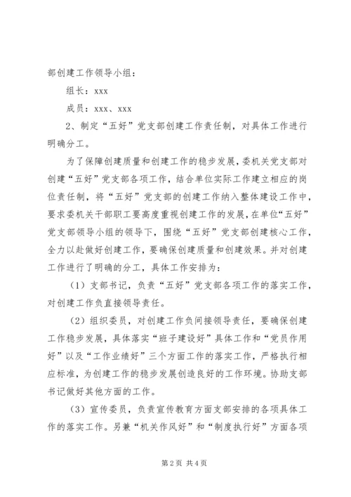 五好党支部实施方案.docx