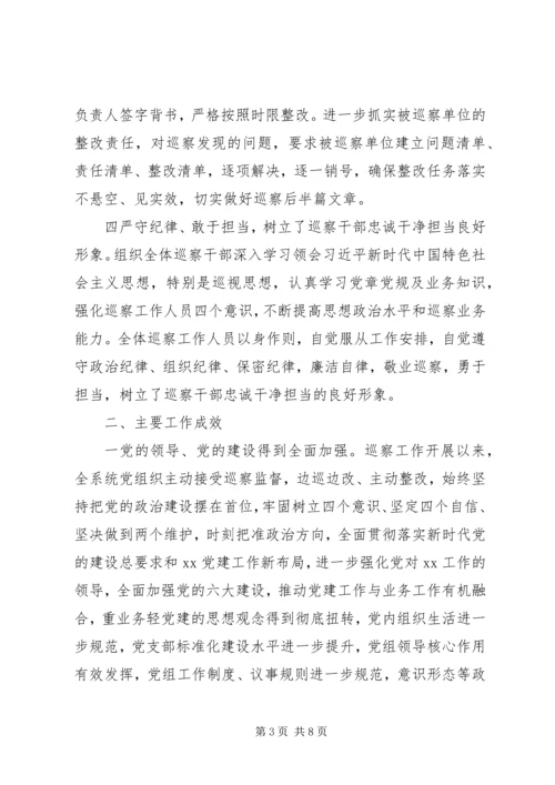 全面从严治党巡察工作总结.docx