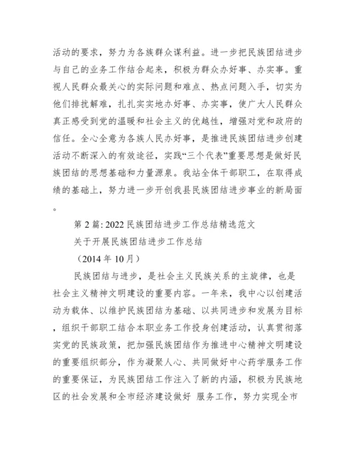 民族团结进步工作总结范本.docx