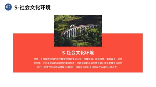 彩色极简PEST分析法企业培训PPT模板