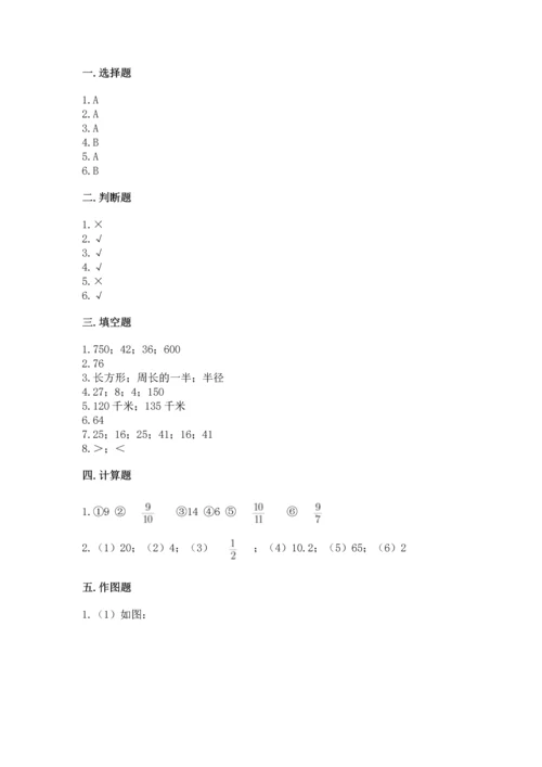 小学六年级上册数学期末测试卷带答案（研优卷）.docx