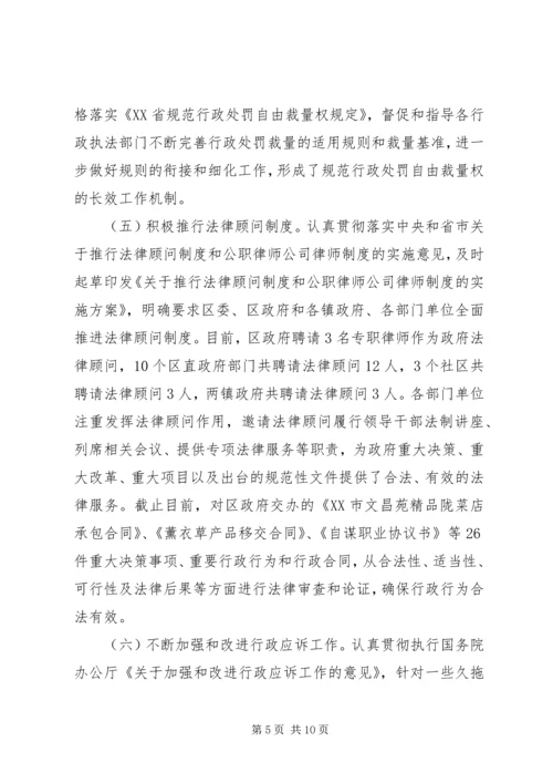 法制办年终总结及年初计划精编.docx