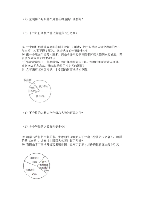 六年级小升初数学解决问题50道及完整答案【有一套】.docx
