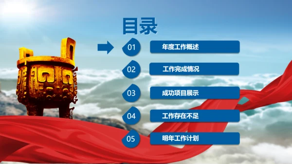 金色巨鼎成功商务风通用PPT