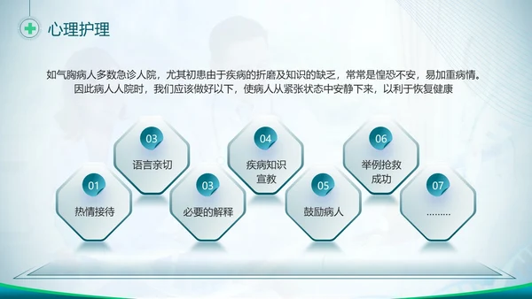 胸腔闭式引流管的护理蓝色绿色简约商务医疗胸腔闭式引流管护理PPT护理查房