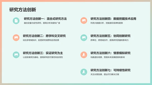 绿色简约课题研究开题报告PPT模板
